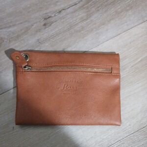 Bass Men's Tan Leather Toiletry Bag